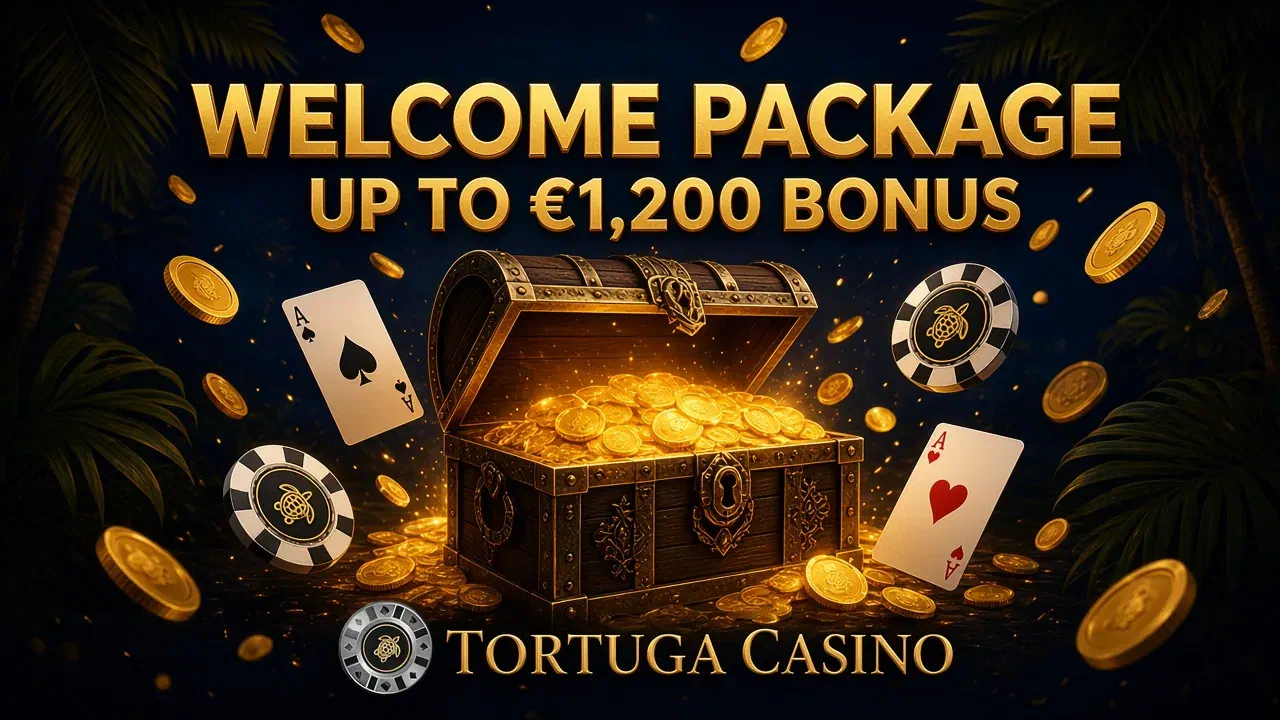 Tortuga Casino welcome package: up to €1,200 bonus