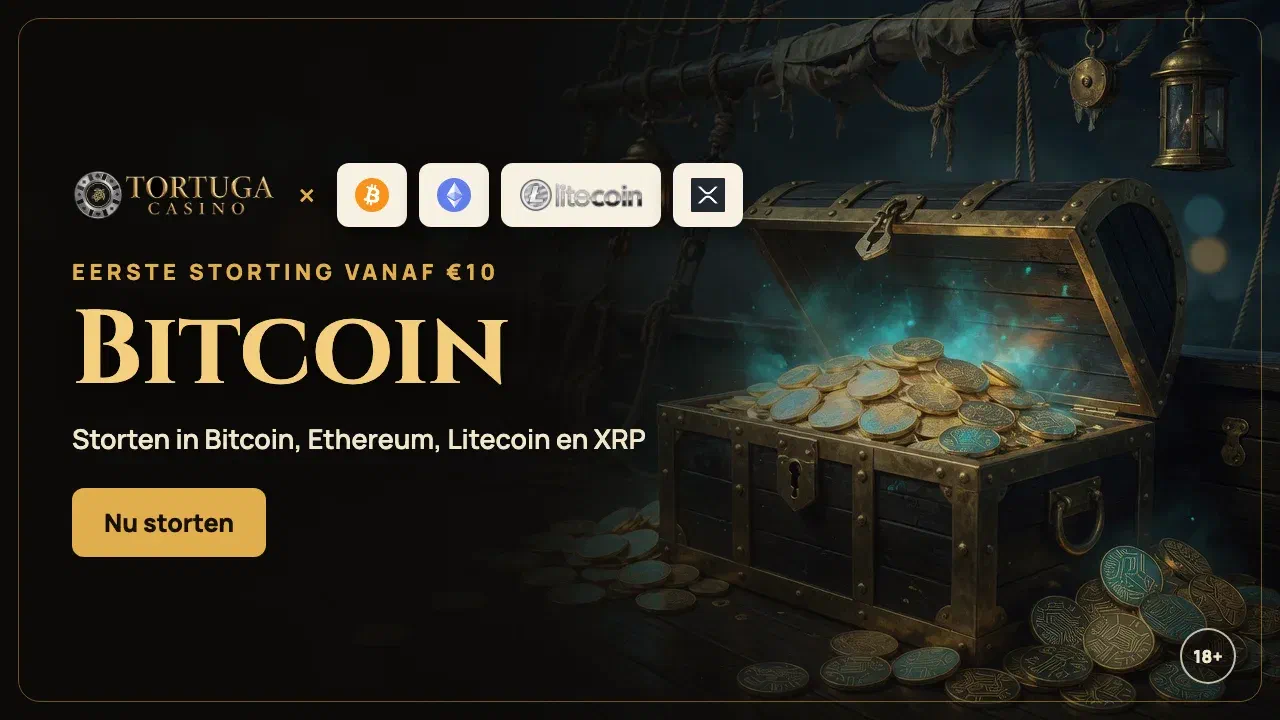 Bitcoin en crypto bij Tortuga Casino: storten met BTC, ETH, LTC en XRP