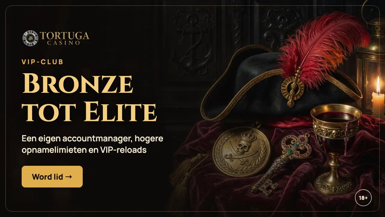 VIP-club van Tortuga Casino: niveaus Bronze tot Elite